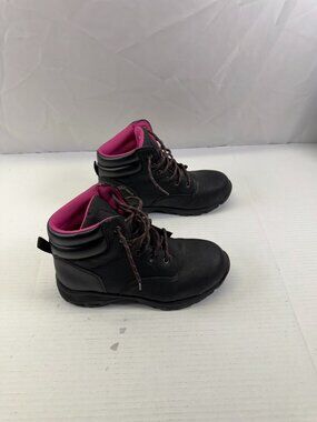 Brahma For Her Black/Magenta Steel Toe Womens Work Boots Size 7